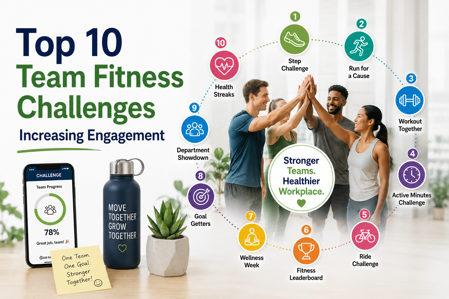 Top 10 Team Fitness Challenges Increasing Engagement