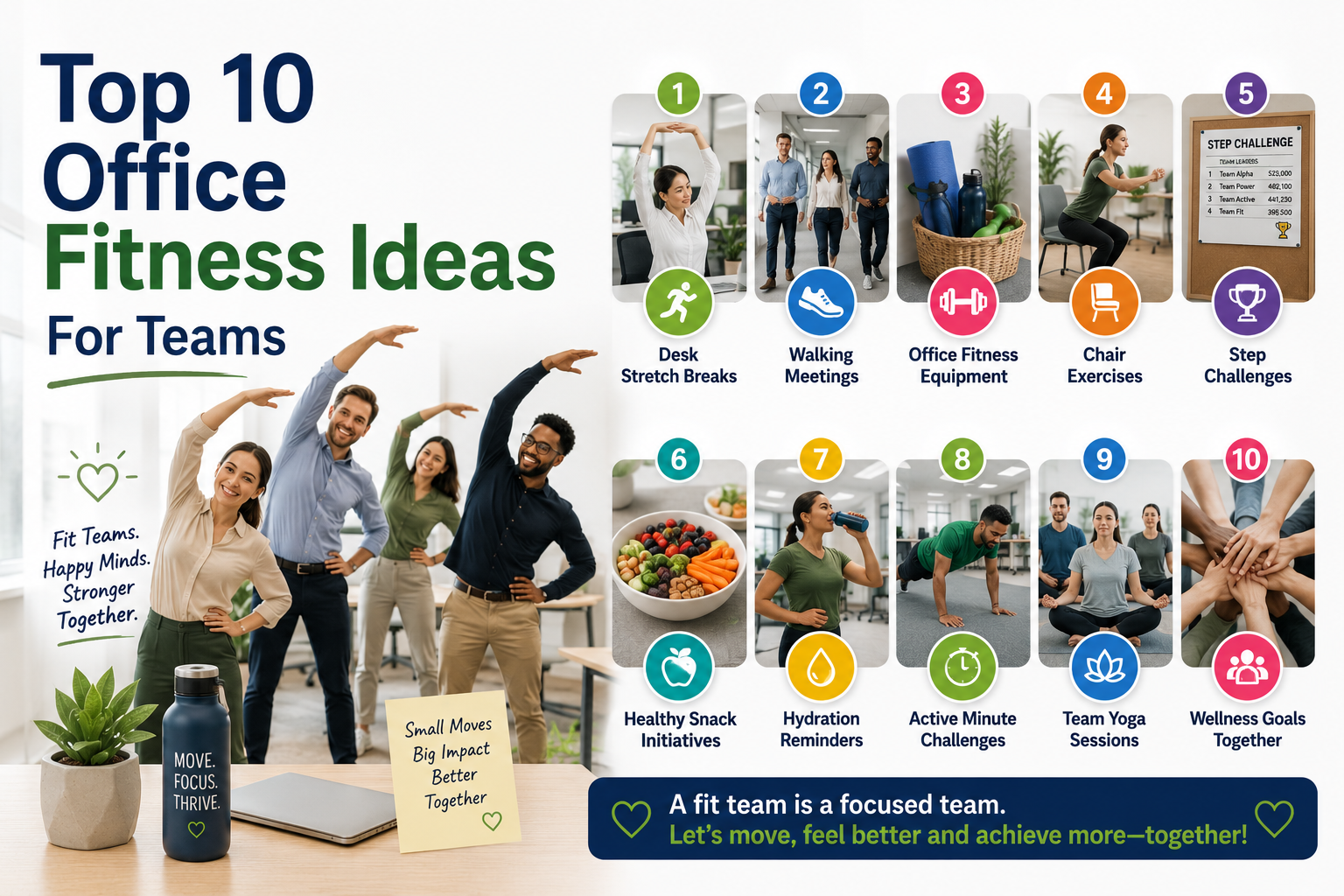 Top 10 Office Fitness Ideas For Teams