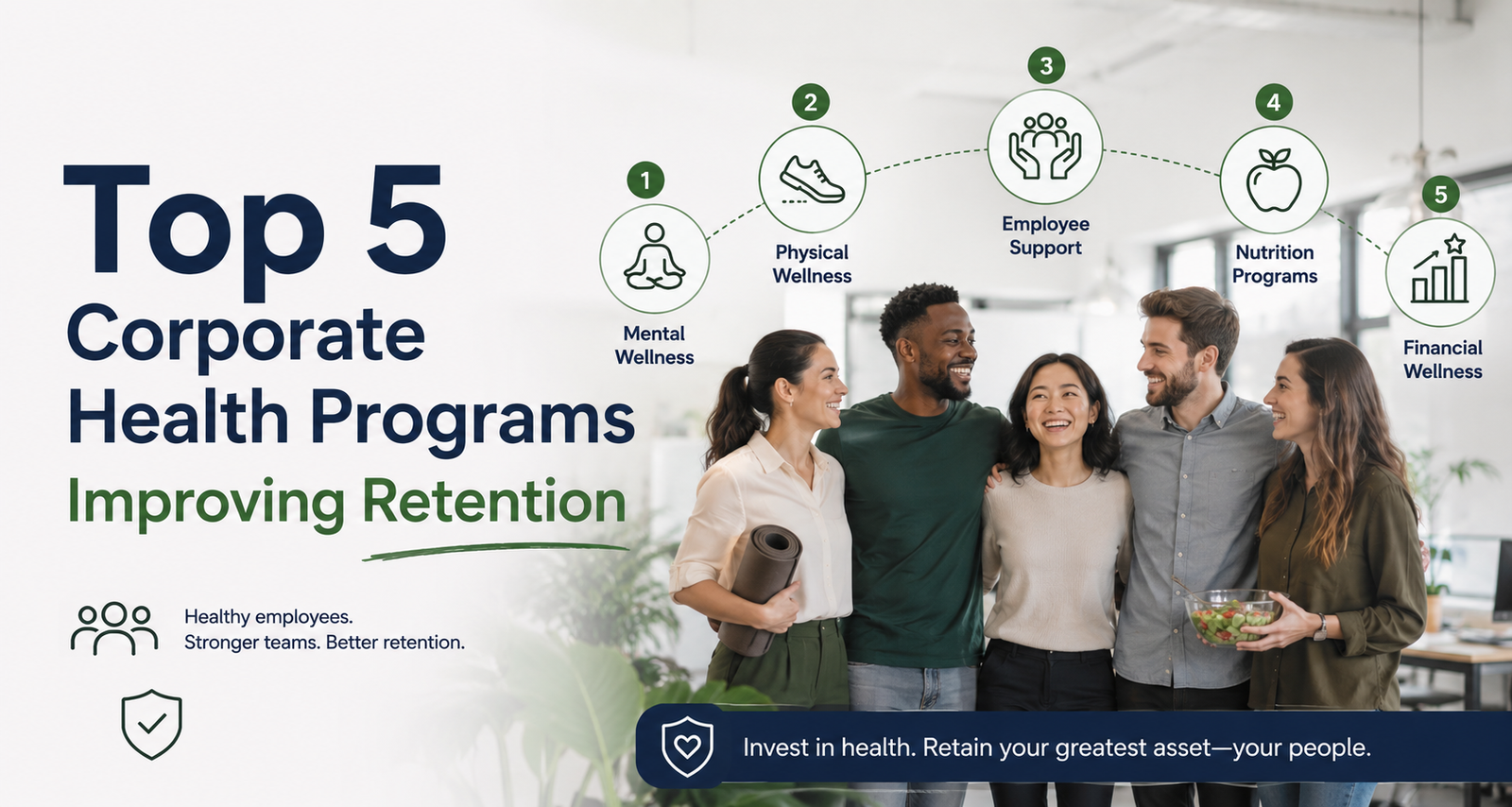 Top 5 Corporate Health Programs Improving Retention