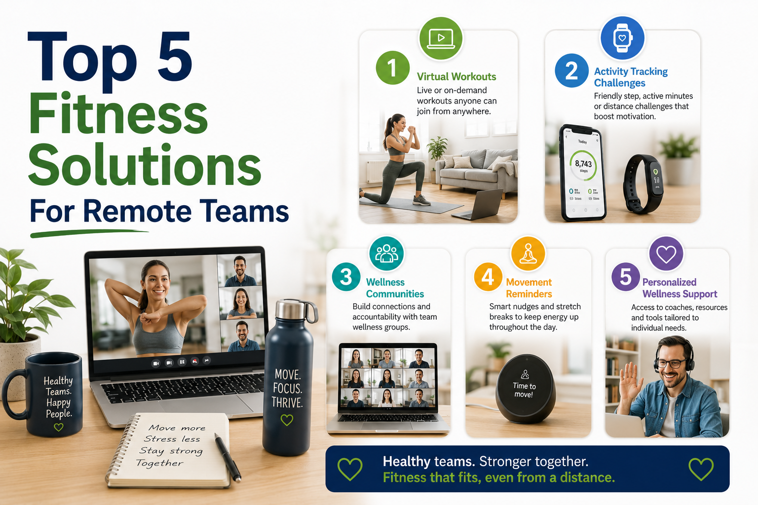Top 5 Fitness Solutions For Remote Teams